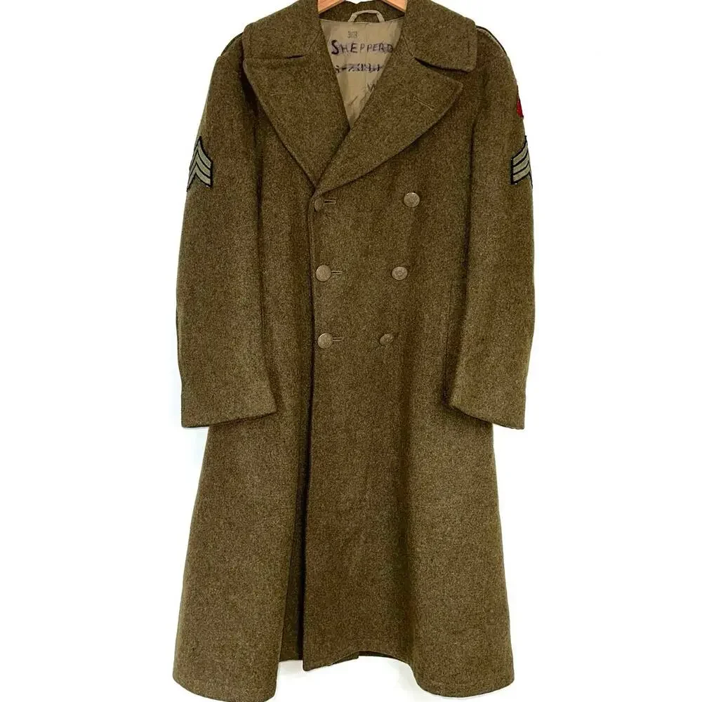 SOLD 💕Vintage Military Army 1940s Olive Drab 82nd Airborne Division Sergeant - Picture 1 of 16